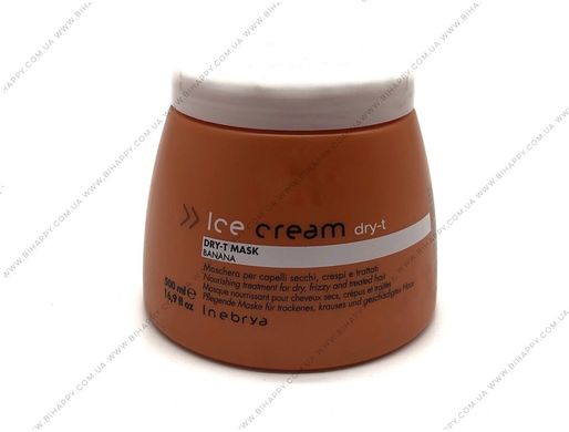 Маска для сухих окрашенных и вьющихся волос Inebrya Ice Cream Dry-T Mask