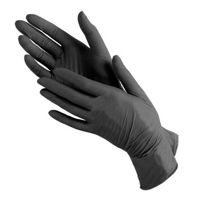 Перчатки нитриловые неопудренные Medicom Black XS 100 шт