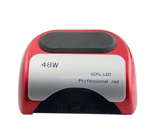 Гібридна лампа Professional nail CCFL + LED для манікюру і педикюру 48 Вт червона
