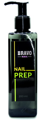 Рідина для знежирення і зняття липкості 💗 BRAVO Prep Nail 200ml