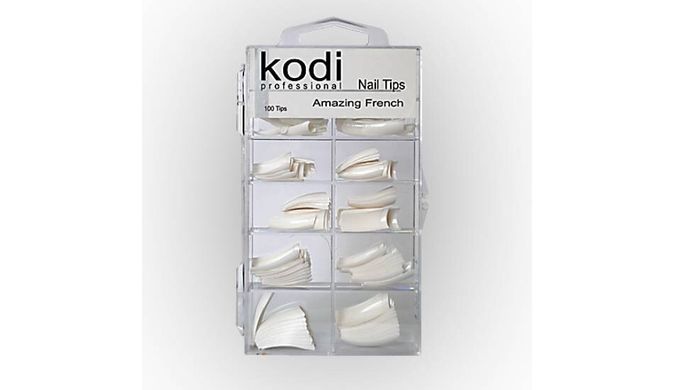 Типсы Kodi French tips 100 шт, 100 шт, Пластик