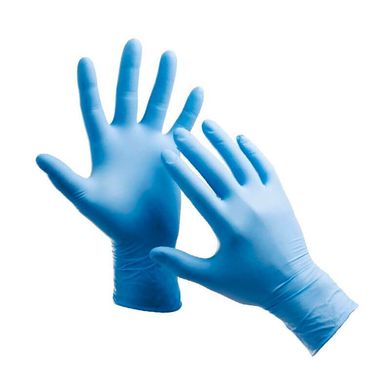 Перчатки нитриловые неопудренные Medicom Blue 100 шт M