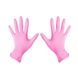 Перчатки нитриловые неопудренные Medicom Pink 100 шт S