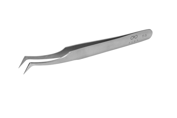 Пинцет blad для объемного наращивания ресниц сапожок Т-5