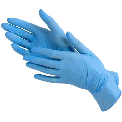 Перчатки нитриловые неопудренные Medicom Blue 1 пара L