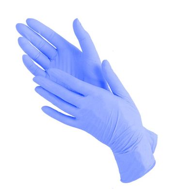 Перчатки нитриловые неопудреные AMPri Blue Basic Plus 200 шт XL